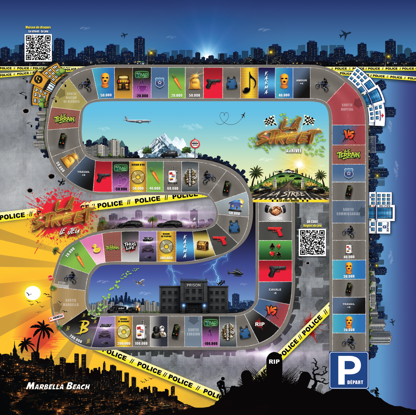 Plateau du jeu La Street